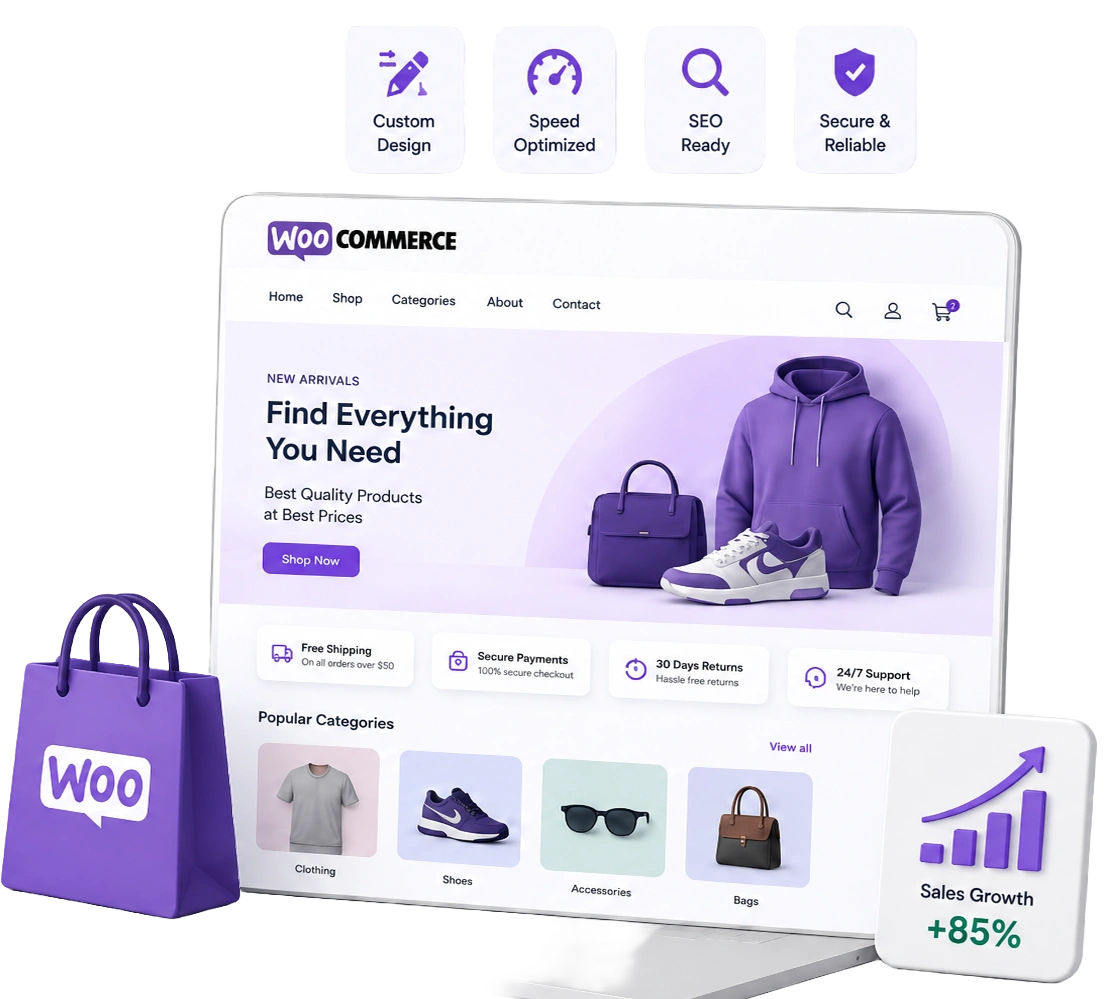 WooCommerce store dashboard